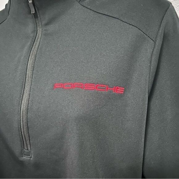 Nike Dri-Fit PORCHE Logo Quarter Zip Pullover Size L - Picture 4 of 9